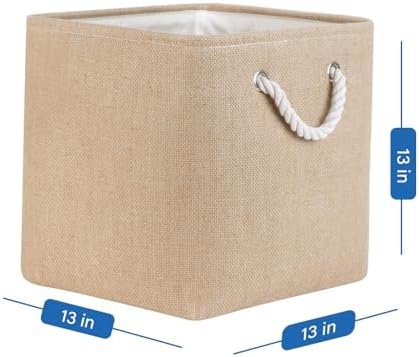 Temary Storage Baskets for Shelves 13 Inch Baskets for Gifts Empty, 4 Pack - Image 7