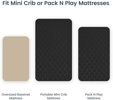 david's kids 2 Pack 38''x25'' Waterproof Mini Crib Mattress Protector, Fitted - Image 6