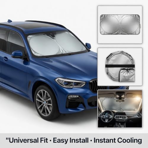 Foldable Windshield Sun Shade for Car, SUV - Image 2