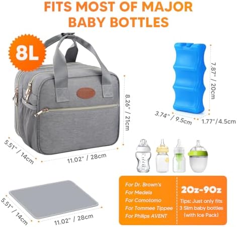 PIIOSER Breastmilk Cooler Travel Bag - Image 4