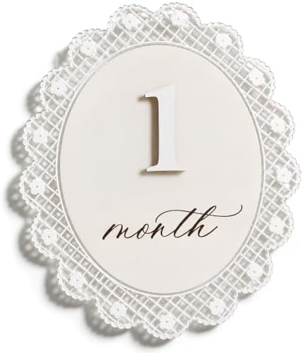 Baby Girl Monthly Milestone Sign Double-Sided - Image 3