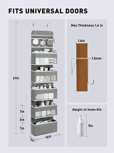 Yecaye Over the Door Storage Organizer - Image 6