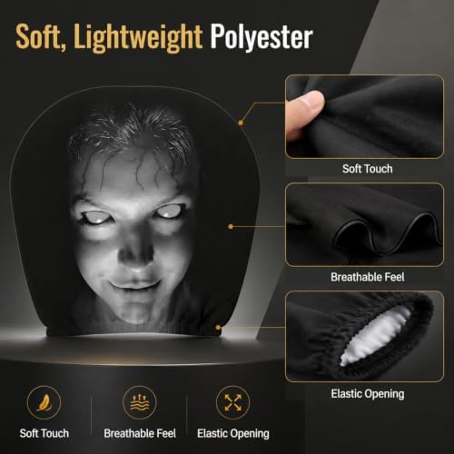 2PCS Ghost Face Headrest Covers – Scary Headrest Covers - Image 3