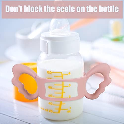 3 Pack Baby Bottle Handles Silicone Wide Neck Feeding Handle Easy Grip - Image 4
