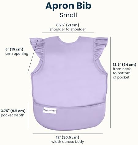 Tiny Twinkle Mess Proof Baby Bibs | 2 Pack Waterproof Toddler Bib - Image 2