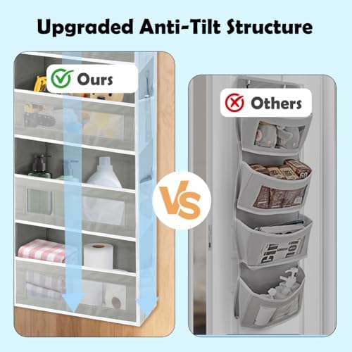 Over-the-Door Organizer, 5 Large Pockets and Mesh Pouches - Image 6