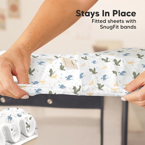 2pk Mini Crib Sheets Fitted 38x26 Pack N Play Mattress Sheet - Image 6