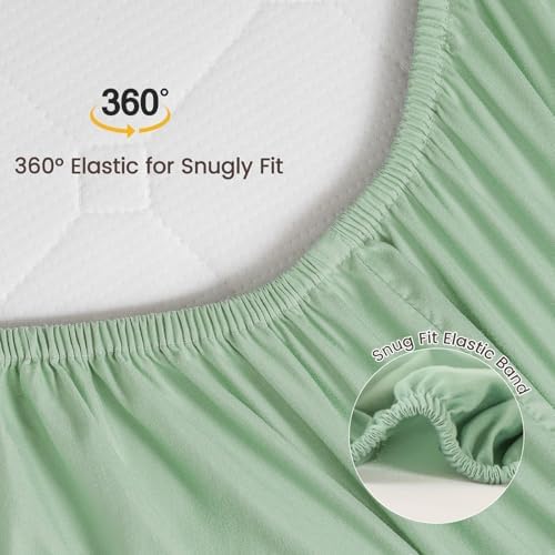 david's kids Waterproof Crib Sheets Fitted 2 Pack, Ultra Soft Breathable Crib - Image 5