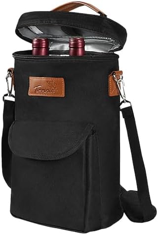 Tirrinia 2 Bottle Wine Cooler Tote Carrier by Tirrinia