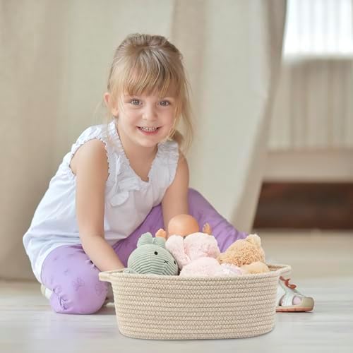 XUANGUO Medium Woven Cotton Rope Storage Basket - Image 4