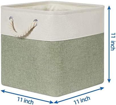 Temary Cube for Shelves 11 Inch Bin 4Pack Fabric Storage Baskets for Organizing - Image 3