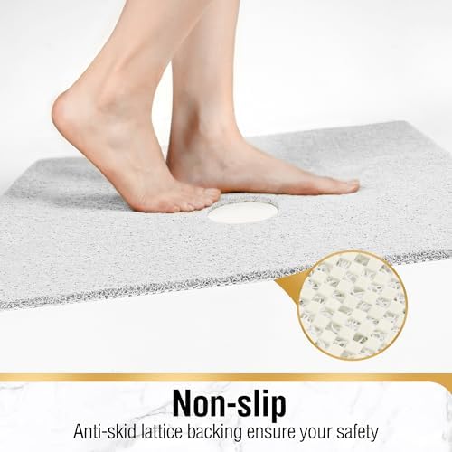 HITSLAM Square Shower Mat, 36 x 36 Inch Non Slip Bath Mat - Image 5