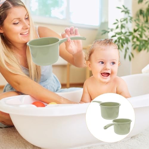 2pcs Light Green Plastic Water Scoops Kitchen Ladles Multi-functional Household - Image 4