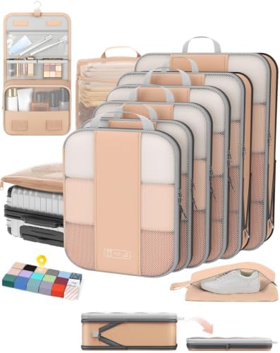 OlarHike 10 Set Compression Packing Cubes by OlarHike