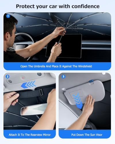 Weektic Windshield Sun Shade Umbrella - Image 5