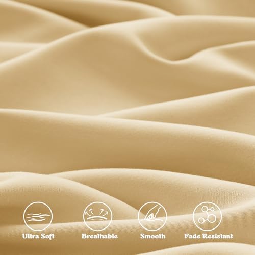 KKJIAF 3 Piece Gold Toddler Sheet Set - Image 7