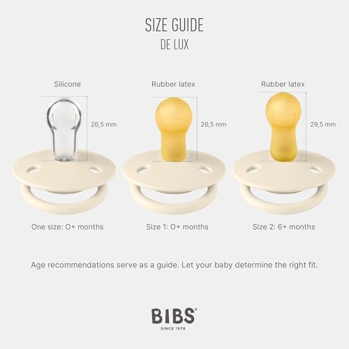 BIBS Pacifiers OneSize | 2-Pack Soothers | BPA-Free Symmetrical Nipple | Made - Image 2