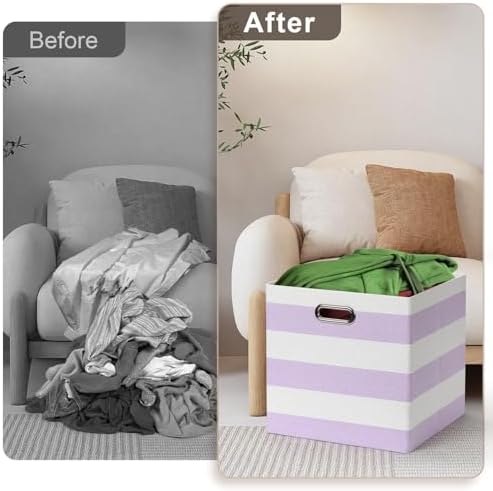 Posprica Storage Bins Storage Cubes, 13×13 Collapsible Storage Boxes Containers - Image 5