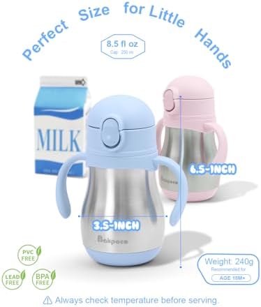 Bakpoco Stainless Steel Straw Sippy Cup - Image 2