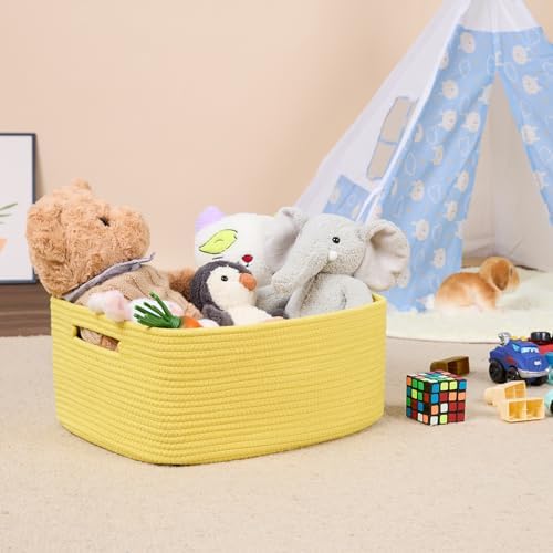 MiniArk Large Storage Baskets for Shelves, Baby Nursery, Toy Baskets Box - Image 5