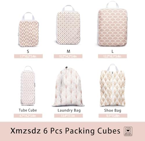 6 Pcs Compression Packing Cubes, Packing Cubes - Image 3