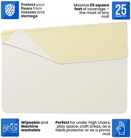 MonsterMat Extra Large Waterproof Splat Mat – 60"x60" Super Jumbo Mess Mat - Image 4