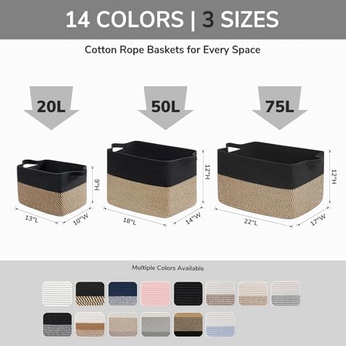 Goodpick Woven Storage Basket for Shelves - Image 6
