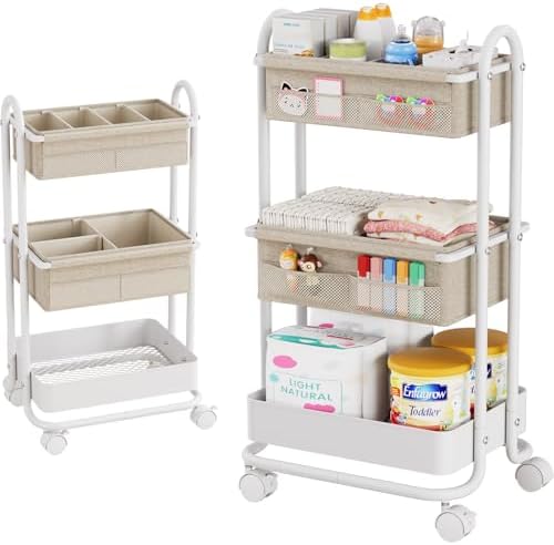 Modanais Baby Diaper Caddy Organizer Cart by HomeOrganizersandStorage