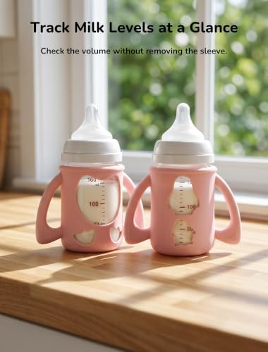 4-Pack Silicone Sleeves for Pigeon Glass Nursing Bottle 5.4 & 8.1 oz - Image 6