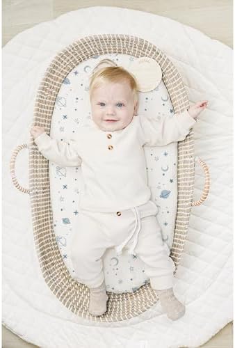 Konssy Muslin Bassinet Sheets for Baby Boys and Girls, 2 Pack - Image 2