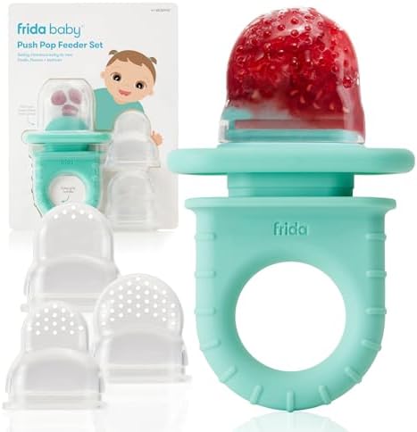 Frida Baby Push Pop Silicone Feeder, Baby Fruit Feeder, BPA Free by Unknown
