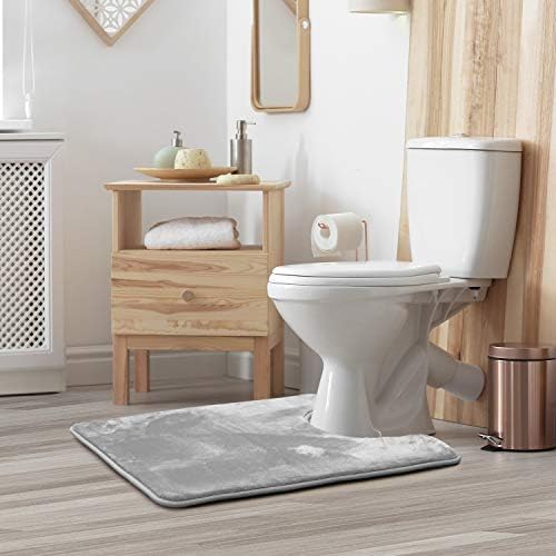 Clara Clark Bathroom Rugs, Velvet Memory Foam Bath Mat, Machine Washable Bath - Image 2