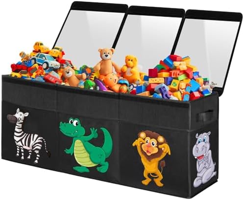 YOHOOLYO Extra Large Collapsible Sturdy Toy Box Storage Organizer by YOHOOLYO