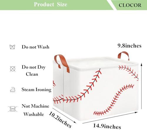 CLOCOR Rectangular Storage Basket Empty, Waterproof Storage Bin - Image 6