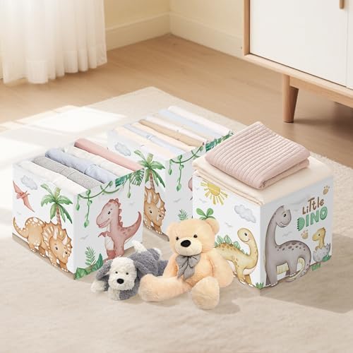 Clastyle 11.8" Dinosaur Storage Basket Set of 3 - Image 6