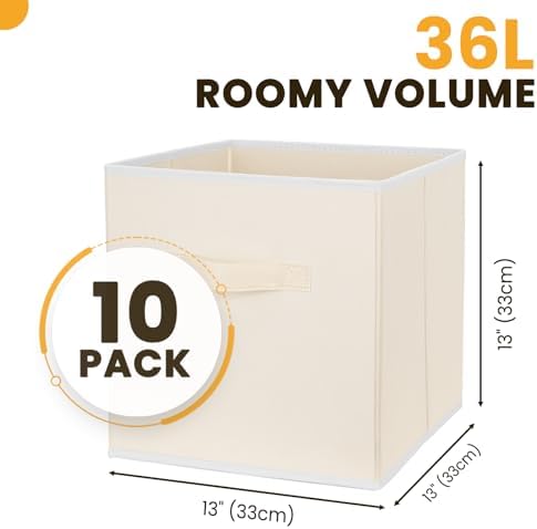 Criusia Large Storage Cubes, 13 Inch Cube Storage Bins - Image 2