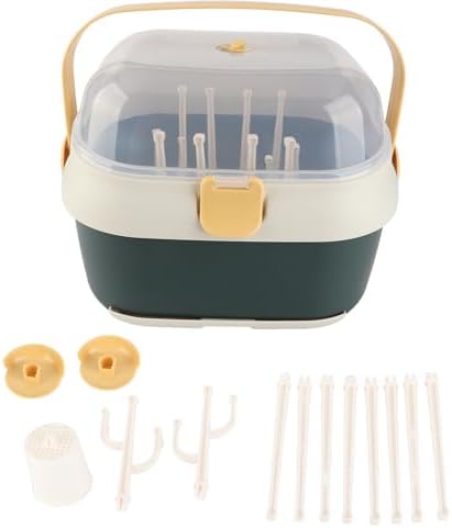 Ejoyous Baby Bottle Drying Rack, Compact Dust Proof Storage Box - Image 3