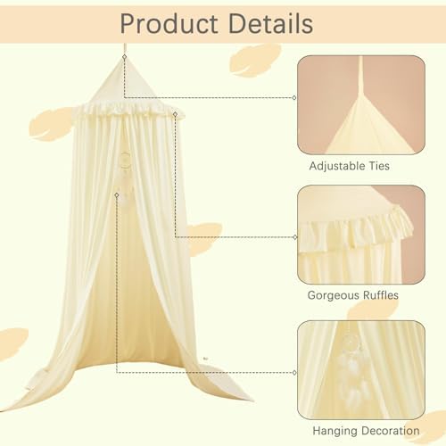 Akiky Kids Bed Canopy for Crib & Twin Size - Image 3
