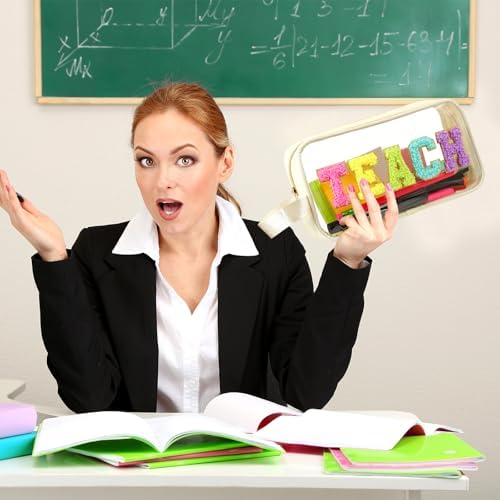 Kacctyen Teach Bag Teachers Appreciation Gift Survival Kit Makeup Bag - Image 6