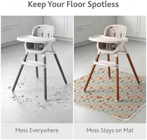 Baby Splat Mat for Under High Chair - Image 2