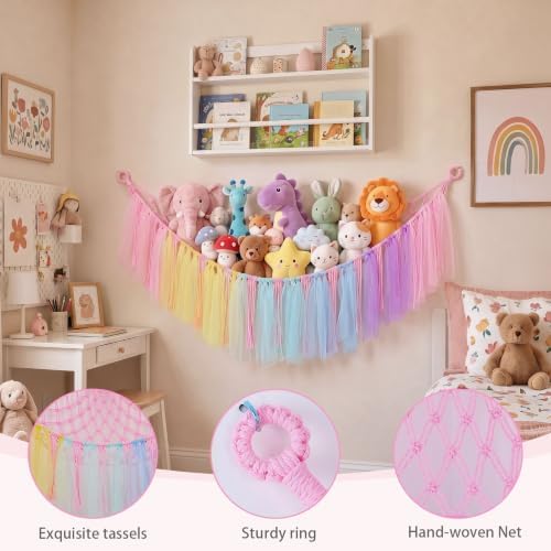 FIOBEE Stuffed Animals Net LED Light Toy Hammock - Image 6