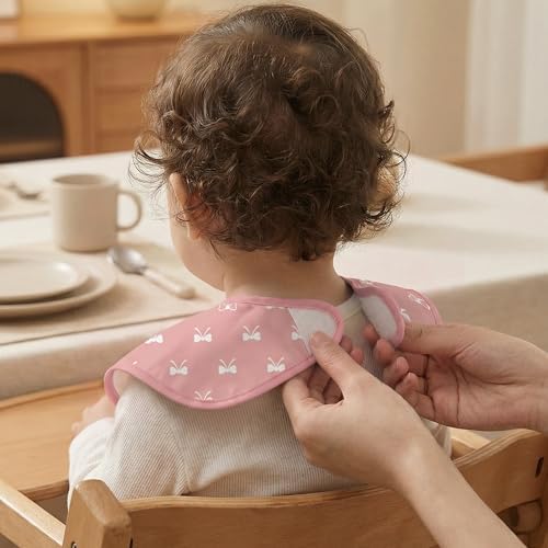 3 Pack Waterproof Baby Bibs for Eating, Mess Proof Feeding Bib - Image 3