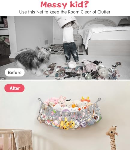 Stuffed Animal Net Hammock, Save Space Eliminate Clutter - Image 2