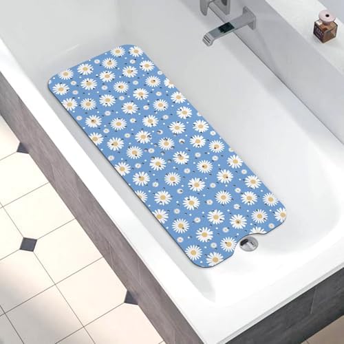 Bathtub Mat Non Slip, Daisy Extra Long Bath tub Mat Shower Floor Mat - Image 5