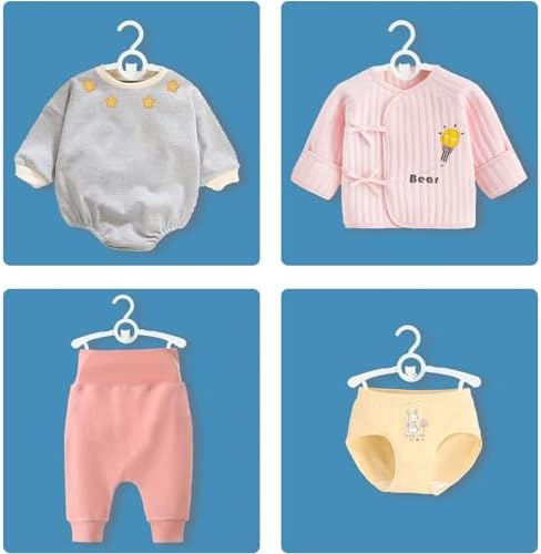 Baby Clothes Hangers 50 Pack, Plastic Kids Hangers Space Saving - Image 6