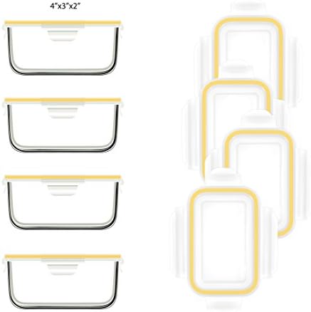 Glasslock 9pcs Set Yum Yum Eco Friendly Airtight Spill Proof Baby Meal Food - Image 3