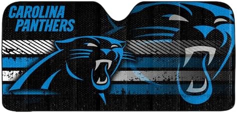 Fanmats NFL Windshield Sun Auto Shade, Sun Shield Sun Visor Accordion tri-fold by FANMATS