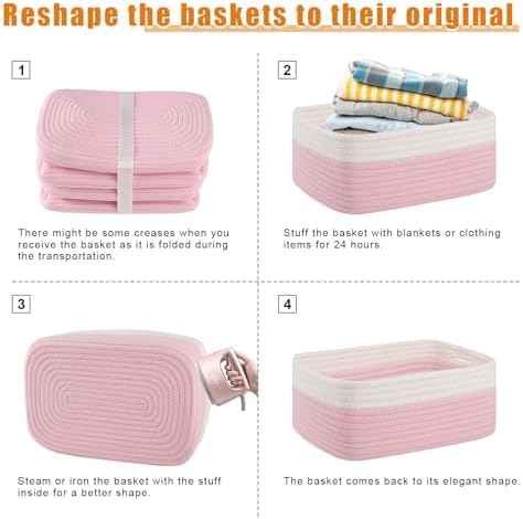 OIAHOMY 4 PACK 7L Storage Baskets - Image 7