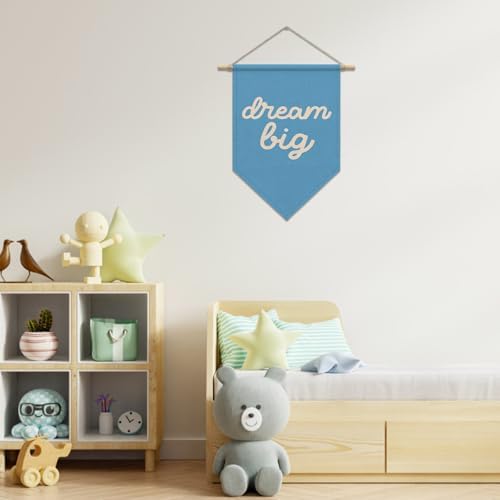 Inspirational Wall Decor, Dream Big Pennant Flag Banner - Image 2