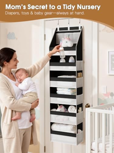 Criusia 2 Pack Over the Door Organizer, Heavy-Duty 6-Shelf Hanging Storage - Image 4